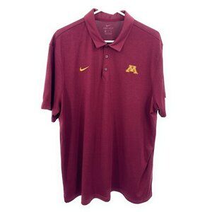 Minnesota Golden Gophers Nike Dri-Fit Polo Men's Maroon Sz XXL